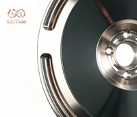 Rines de Aleación Forjada Premium para Auto, Nuevos, Perfil de Borde Profundo de 25 mm, Labio Pulido, 5 Birlos, Gris Brillante, para Autos Deportivos, Sedanes y SUVs