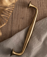 Poignées et boutons de meubles en laiton massif de luxe haut de gamme, finition bronze, pour commodes, tiroirs, armoires et meubles de cuisine