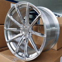 Jantes monobloc forgées 5x114.3, finition argent brossé, multi-branches concaves, 18-22 pouces, pour BMW, Land Rover, Rolls-Royce, Nissan