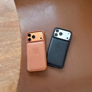 Coque de protection antichoc en cuir PU de luxe personnalisée pour <span class=keywords><strong>iPhone</strong></span> 17, 16, 15, 14/13 - Product Image 3
