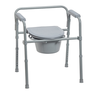 Sedia Comoda Regolabile in Altezza Economica in Acciaio Inossidabile per Anziani e Disabili Arredo Bagno - Product Image 5