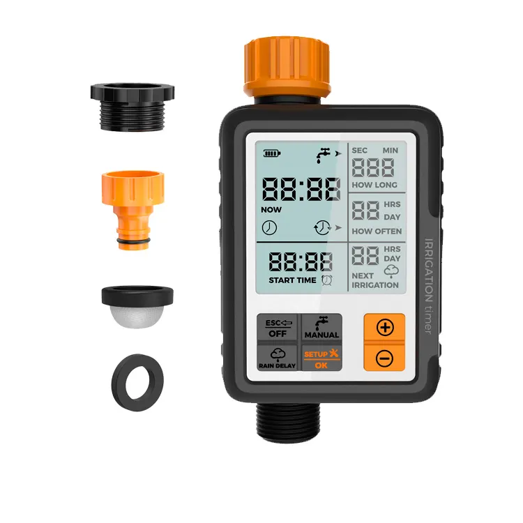 Pertanian Pertanian Taman Outdoor Indoor Digital Irigasi Air Timer Automatic Water Controller dengan Pulse Solenoid Valve