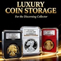 Avec étiquette inviolable NGC PCGS, boîte de protection pour pièces de monnaie classées, pièce de monnaie commémorative, pièce de monnaie de collection, affichage