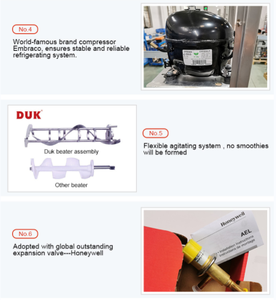 Machine à crème glacée molle à saveurs uniques certifiée CE ETL pour dessus de table - Product Image 3