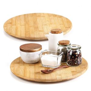 Productos Ecológicos 2023, Organizador de Especias Giratorio de Bambú, Juego de 2 Organizadores de Especias para Cocina - Product Image 1