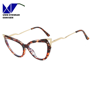 Nuevas Gafas Unisex TR90 con Marco de Ojo de Gato, Bloqueo de Luz Azul y Patrón Impreso - Product Image 4