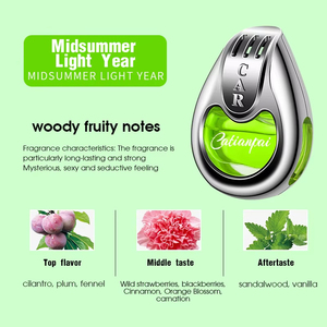 Wholesale Custom Logo <b>Car</b> Vent <b>Clip</b> Air Freshener 6 Scents Metal Shell <b>Car</b> Perfume Diffuser for Auto Interior - Product Image 5