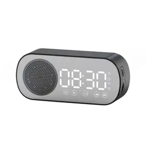 Z7 Digital Wireless Speaker Mirror Reflection Shocking Bass Audio Multi-function Mirror Alarm Clock FM Radio