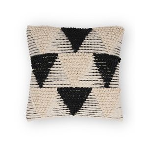 Housses de coussin carrées tissées à la main de 45x45 cm de Bohème biologique conçues sur mesure en coton naturel pour la maison et l'hôtel - Product Image 2