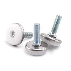 Patas Ajustables de Acero Inoxidable M8 con Base Blanca 25X30, Accesorio de Hardware para Muebles y Gabinetes de Alta Resistencia - Product Image 2