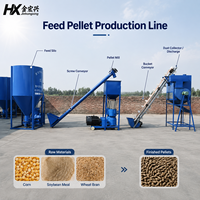 Installation clé en main d'une usine d'alimentation pour volailles pour le broyage, le mélange, la granulation, le refroidissement, le criblage et le conditionnement en sacs