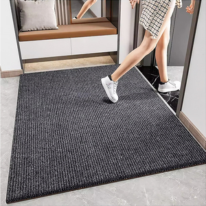 Alfombrilla moderna de PVC a cuadros, alfombrilla antideslizante absorbente de agua y resistente al sol, alfombrilla acolchada para puerta de entrada para uso empresarial - Product Image 1