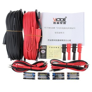 เครื่องทดสอบการเชื่อมต่อแบบอีควิโพเทนเชียล VICTOR 4109 500V 4 ขั้ว สำหรับวัดความต้านทาน การทดสอบการเชื่อมต่อกราวด์และกริด - Product Image 4