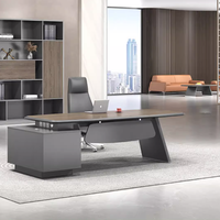 Bureau de direction en L pour le bureau à domicile, écologique, moderne, en bois, mobilier de bureau modulaire