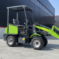 TIANTONG 500kg Elektrischer Allradlader Mini Knickgelenkter Hoflader mit Lithium-Batterie Bestes Angebot