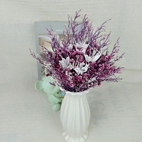 Bunga Kering Jade Fan Flower Forever Lover's Dream Star untuk Dekorasi Pernikahan DIY 35cm, Grosir untuk Hari Valentine, Natal, dan Hari Ibu