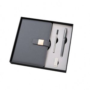 Artículos Promocionales, Libreta Naranja de PU, Regalo Ejecutivo Corporativo, Agenda Personalizada de Oficina A5 con Bolígrafo, Set de Regalo en Caja - Product Image 2