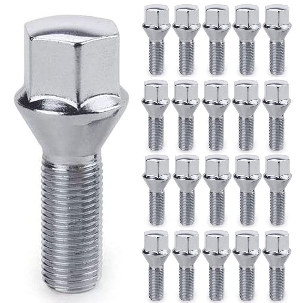 BLACK LOCKING WHEEL BOLTS – RADIUS M14x1.5 28MM FIT FORD AUDI Seat Vw