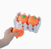 Jouet anti-stress personnalisé avec logo, lapin carotte de dessin animé, tasse à presser, gadget amusant pour farces, gadget anti-stress, cadeau de décompression, produit promotionnel