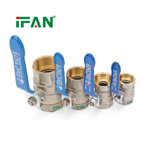 IFAN Blaues Griff-Messing-Wasserventil 1/2''-2'' Geschmiedetes Manuelles Ventil Sanitärmaterialien Messing-Kugelventil - Product Image 1