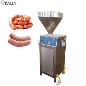 Máquina de procesamiento de carne comercial de acero inoxidable, embutidor de salchichas automático, neumático, llenado de salchichas, 500 kg - Product Image 3