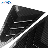 2PCS Persiennes de fenêtre arrière Décoration Spoiler Car Scoop Persiennes Latérales Vent Autocollants de voiture pour MG7