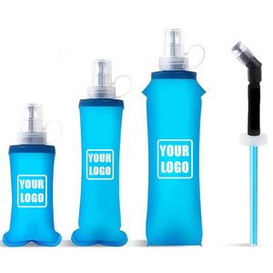 Bouteille d'eau pliable sans BPA pour la course à pied, le cyclisme en plein air, la compétition, l'alpinisme, le sport, avec logo personnalisé - Product Image 1