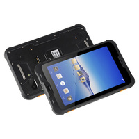 Tablette industrielle robuste étanche IP67 Android 8 pouces 4G + 64G 4G LTE double GPS NFC lecteur RFID thermomètre d'empreintes digitales boussole WiFi