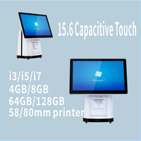 Gran oferta, máquina de sistema POS con pantalla táctil todo en uno, software minorista completo y caja registradora para empresas minoristas
