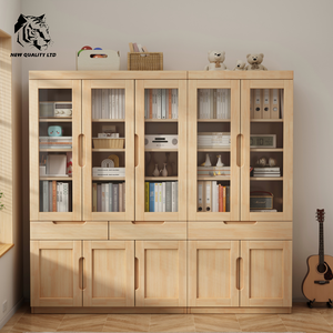 Meuble de salon en bois, bibliothèque de présentation, nouveau design, personnalisable, en stock, dropshipping, le moins cher pour usine de meubles - Product Image 3