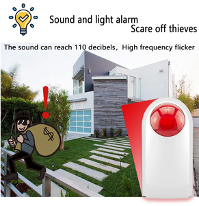 Sistema de Alarma con Sirena Estroboscópica Portátil Inteligente WiFi Tuya de 12V para Exteriores, <span class=keywords><strong>Sensor</strong></span> de <span class=keywords><strong>Movimiento</strong></span> PIR, Alarma de 110dB, <span class=keywords><strong>Luz</strong></span> LED Intermitente, Venta Directa de Fábrica - Product Image 6