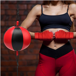 Sac de frappe PU cuir Gym sac de <span class=keywords><strong>boxe</strong></span> entraînement Fitness sport équipement pratique Double <span class=keywords><strong>boxe</strong></span> balle de vitesse - Product Image 6