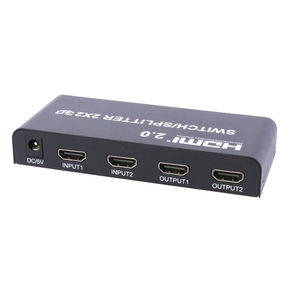 <span class=keywords><strong>2X2</strong></span> <span class=keywords><strong>HDMI</strong></span> Ver 2.0 4K Vraie Matrice Commutateur Splitter 2 En 2 Sur L'affichage Avec Télécommande - Product Image 4