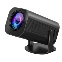 Mini projecteur portable 720P, 380 lumens ANSI, correction automatique de la distorsion trapézoïdale, Android 11 LED, rotatif à 270°, compatible 4K pour cinéma maison et extérieur