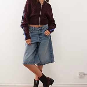 <span class=keywords><strong>Cardigan</strong></span> corto da <span class=keywords><strong>donna</strong></span> color bordeaux con doppio <span class=keywords><strong>Cardigan</strong></span> Vintage con cavo Vintage Casual da <span class=keywords><strong>donna</strong></span> - Product Image 2