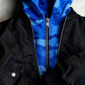 Fabricante de Ropa de Primera Calidad, Sudadera con Capucha de Doble Capa con Estampado de Camuflaje Vintage, Sudadera Extra Grande con Cremallera de Doble Cara - Product Image 2