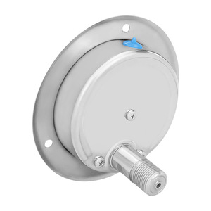 Manomètre axial en acier inoxydable YN100BFZT résistant aux vibrations avec bord, résistant aux hautes températures et à la corrosion - Product Image 2