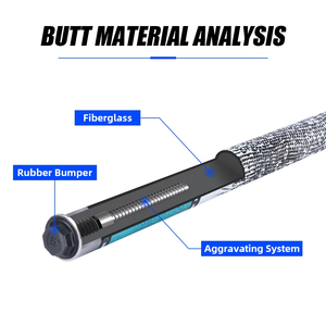Profesyonel desen 12.5mm İpucu 1/2 uni-kilit fiberglas havuz Cue milleri için özel yüksek kalite bilardo bilardo ıstakası Snooker - Product Image 5