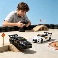 Voiture RC WGNRC S916Pro à l'échelle 1/43, voiture de course RC miniature de bureau, voiture RC miniature de poche, voiture de sport RC entièrement proportionnelle