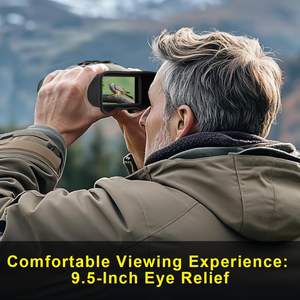 Jumelles de vision nocturne numériques, infrarouges, 600 m de détection IR, télémètre laser, caméra de vision nocturne pour l'observation en extérieur - Product Image 4