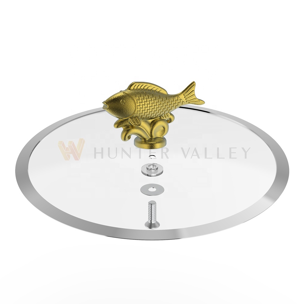 Orificios universales para tornillos M6 con tornillos, serie Animal, se acepta dibujo personalizado, carrito de cocina, perilla de carpa de acero inoxidable