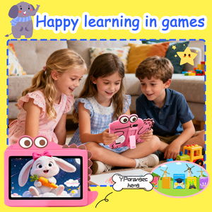 Tablette pour enfants Android 12 7 pouces la plus vendue, processeur quadricœur MTK 1,2 GHz, 2 Go de RAM, batterie 3000 mAh, Wi-Fi, résolution 1024x600, nouveau produit - Product Image 3