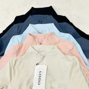 Nueva Chaqueta de Yoga Lulu de Doble Cara, Transpirable, para <span class=keywords><strong>Mujer</strong></span>, Corte Ajustado, Manga Larga, con Cuello Alto, para Deportes y Fitness - Product Image 3