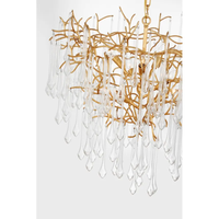 Yihao personnalisé nordique moderne K9 cristal nordique laiton Led luxe Design lustre plafond goutte chambre Design suspension