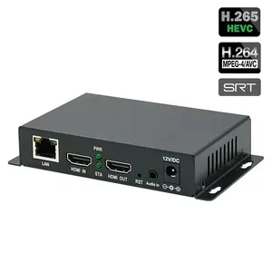 Хорошая цена H.265 H.264 SRT кодер 1080P30FPS HDMI to IP видеокодер для потоковой передачи в реальном времени