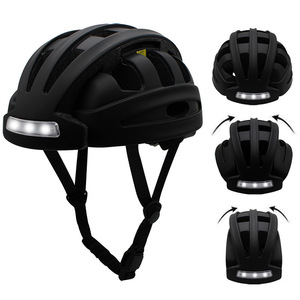 Casco de Ciclismo Plegable con Luz LED, Casco de Protección de Seguridad para Adultos para Desplazamientos Urbanos, Negro, Azul, Titanio, Plateado, Blanco - Product Image 2