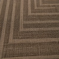 Modern Sisal Look Area Rug Coffee Brown Woven Texture Carpet Large Bordered Design Durable Rug for Living Room Home Decor