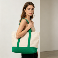 Grand sac fourre-tout de voyage en toile, personnalisable avec logo, poignées renforcées, grand sac de week-end