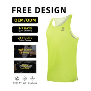 Men's Quick <strong>Dry</strong> Fitness Seamless Tank Top Custom Name Logo Outdoor Sports Marathon <strong>Running</strong> Vest Breathable Lightweight Print - Product Image 2