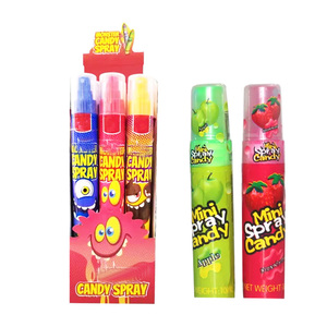 Factory Wholesale Funny Mixed Fruit Flavors Mini Super Sour Spray Liquid Candy